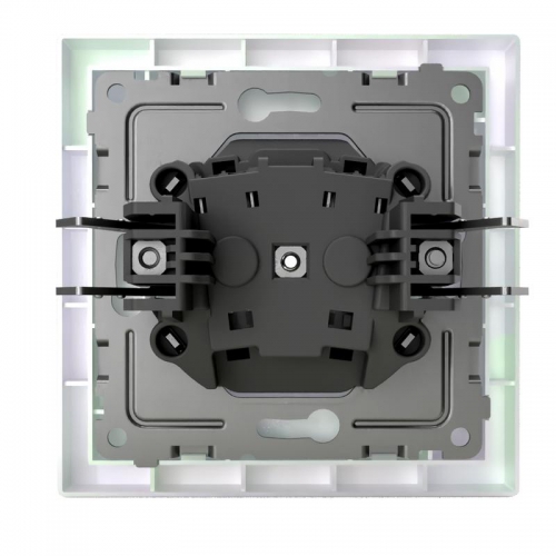 Розетка 1-м СП Pixel 16А IP20 без заземл. в сборе перламутр. TOKOV ELECTRIC TKE-PX-R1F-C04 TKE-PX-R1F-C04