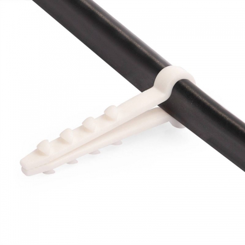 Дюбель-хомут ДХП 12-6 нейлон бел. (уп.100шт) Fortisflex 57159 57159