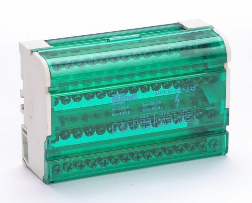 Кросс-модуль на DIN-рейку 4х15 групп 125А ШН-103 SchE 32019DEK 32019DEK