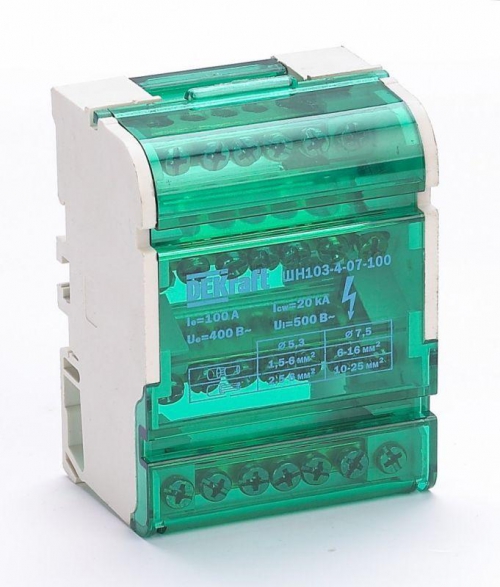 Кросс-модуль на DIN-рейку 4х7 групп 100А ШН-103 SchE 32017DEK 32017DEK