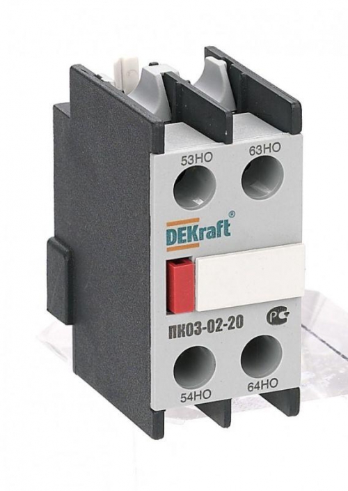 Приставка контактная ПК-03 лицев. доп. контакты 2НО DEKraft 24101DEK 24101DEK