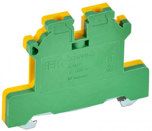 Колодка клеммная CTS-PEN ARMAFIX земля 4кв.мм жел./зел. IEK YCT11-00-K52-004 YCT11-00-K52-004