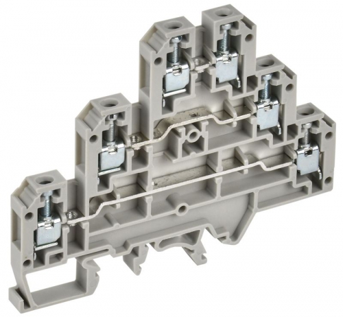 Колодка клеммная CTS-ML ARMAFIX 3 ур. 2.5кв.мм сер. IEK YCT13-00-3-K03-002 YCT13-00-3-K03-002