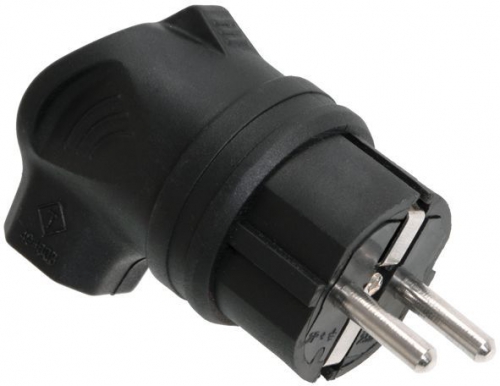 Вилка электрич. с боковым вводом ОМЕГА с заземл. IP44 ВБу3-1-0м каучук IEK PKR01-U-016-2-K02 PKR01-U-016-2-K02