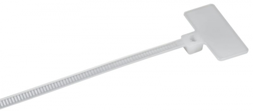 Хомут 2.5х200мм P6.6 маркерный бел. (уп.100шт) IEK UHH14-D025-200-100-K01 UHH14-D025-200-100-K01