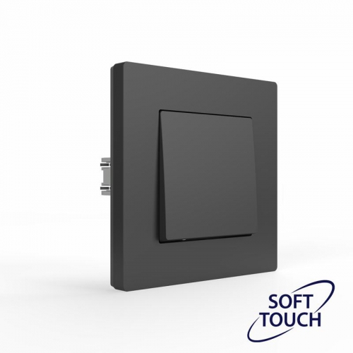 Переключатель перекрестный 1-кл. СП Pixel IP20 механизм карбон TOKOV ELECTRIC TKE-PX-P1R-C14 TKE-PX-P1R-C14