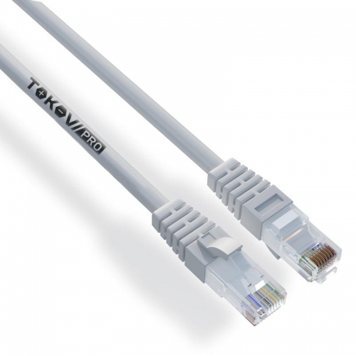 Патч-корд кат.5E U/UTP 24 AWG PVC 0.3м PRO TOKOV ELECTRIC TKP-PC06-5EU-CUPVC-030M TKP-PC06-5EU-CUPVC-030M
