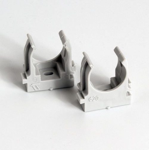 Держатель для труб (клипса) d20мм для монтажн. пистолета сер. (уп.100шт) TOKOV ELECTRIC TKE-LC-20-ZP-C06/100 TKE-LC-20-ZP-C06/100