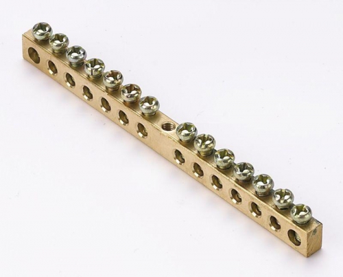 Шина нулевая 14 групп/крепеж по центру 6х9мм DEKraft 32003DEK 32003DEK