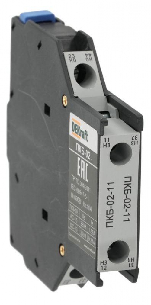 Приставка контактная боковой установки 1НО+1НЗ ПКБ-02 DEKraft 22178DEK 22178DEK