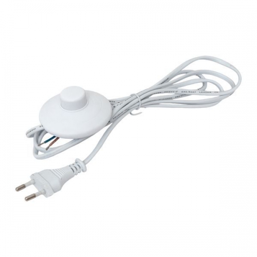 Шнур для бра с ножным выключателем 2м 2х0.5кв.мм EKF ASL-610 ASL-610