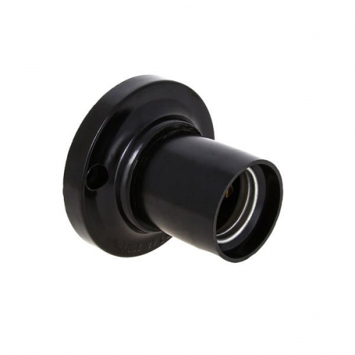 Патрон потолочный E27 прямой карболит. черн. EKF LHC-E27-sc-s LHC-E27-sc-s