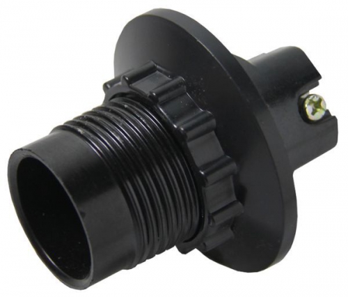 Патрон карболитовый с кольцом Е14 черн. без наклейки EKF LHC-E14-r LHC-E14-r