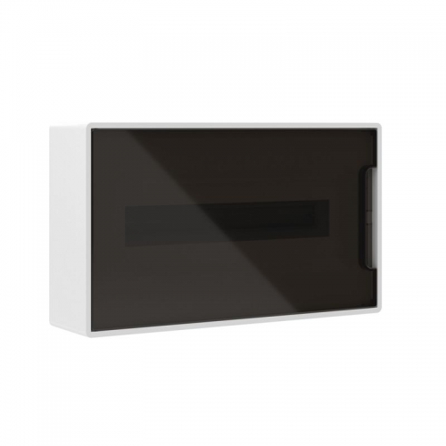 Щиток настенный 18мод. IP41 с тонированной дверцей с 2 шинами PEN на 8+10 отверст. бел. DKC F18W1WD F18W1WD