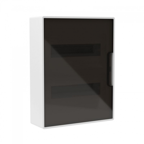 Щиток настенный 24мод. FRAME с тонированной дверцей с шин. PEN 2шт 8 отв. + 2шт 6 отв. бел. DKC F24W1WD F24W1WD