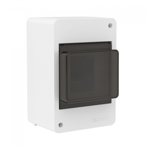 Щиток настенный 4мод. с тонированной дверцей бел. DKC F04W0WD F04W0WD