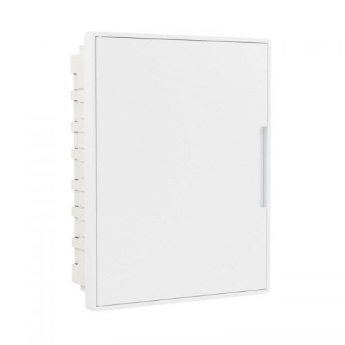 Щиток встраиваемый 24мод. с бел. дверцей с 4 шинами PEN (2шт на 8 отверст. и 2шт на 6 отверст.) бел. DKC F24B1WW F24B1WW