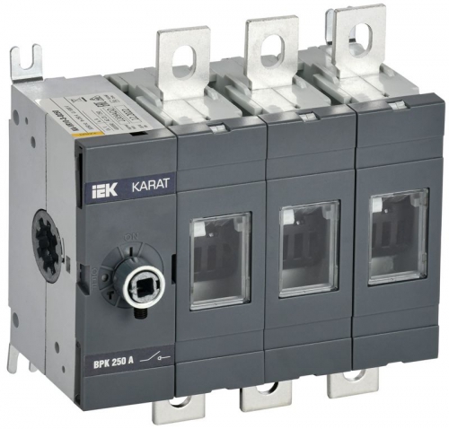 Выключатель-разъединитель ВРК 3п 250А без рукоятки KARAT IEK KA-VR10-3-0250 KA-VR10-3-0250