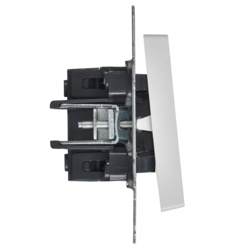 Выключатель 2-кл. СП BRITE ВС10-2-0-БрАБ 10А механизм арктич. бел. IEK BR-V20-0-10-K91 BR-V20-0-10-K91