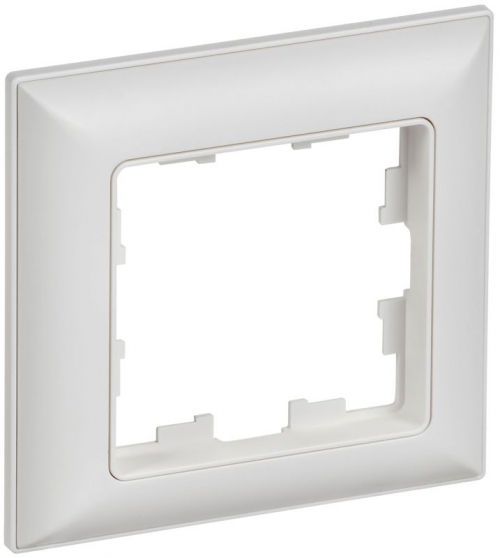 Рамка 1-м BRITE РУ-1-БрАБ арктич. бел./бел. IEK BR-M12-12-K91 BR-M12-12-K91