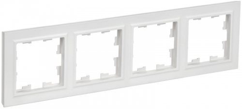 Рамка 4-м BRITE РУ-4-БрАБ арктич. бел. IEK BR-M42-K91 BR-M42-K91