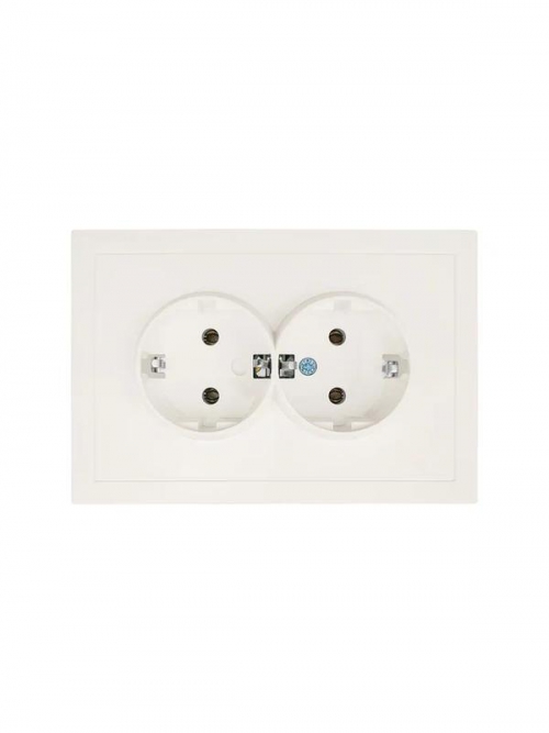 Розетка 2-мест. с/з СП ZIMA IP20 16А ПБТ безвинт. зажим слон. кость LEZARD 704-9000-127BQC 704-9000-127BQC