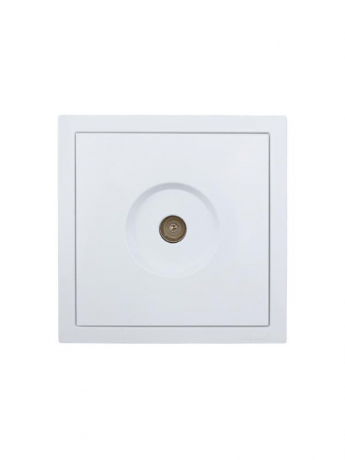 Розетка ТВ оконечная СП ZIMA IP20 бел. LEZARD 704-0288-130 704-0288-130