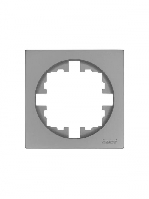 Рамка 1-м OSEN горизонт. квадрат сер. матов. LEZARD 743-7400-146 743-7400-146