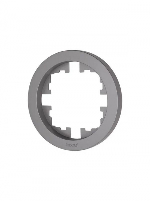 Рамка 1-м OSEN горизонт. круглая сер. матов. LEZARD 744-7400-146 744-7400-146