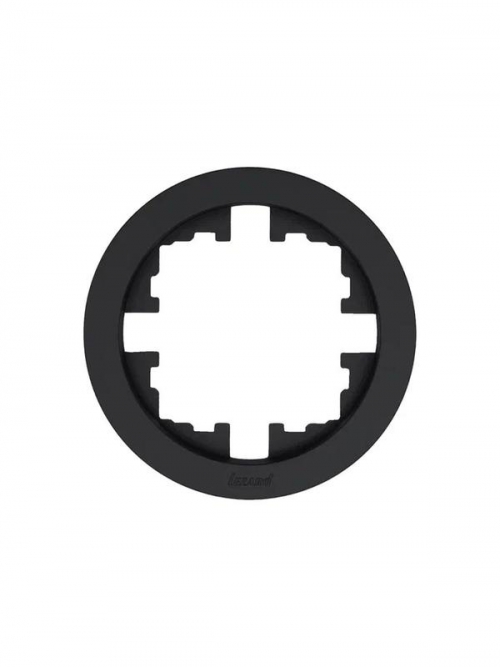 Рамка 1-м OSEN горизонт. круглая черн. бархат LEZARD 744-4200-146 744-4200-146