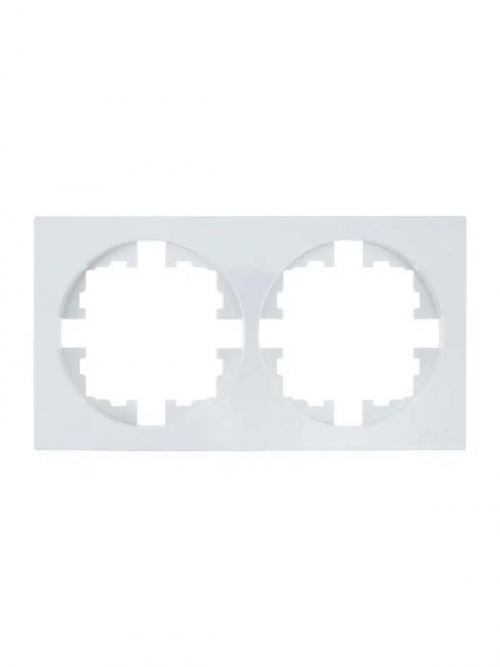 Рамка 2-м OSEN горизонт. квадрат бел. LEZARD 743-0200-147 743-0200-147