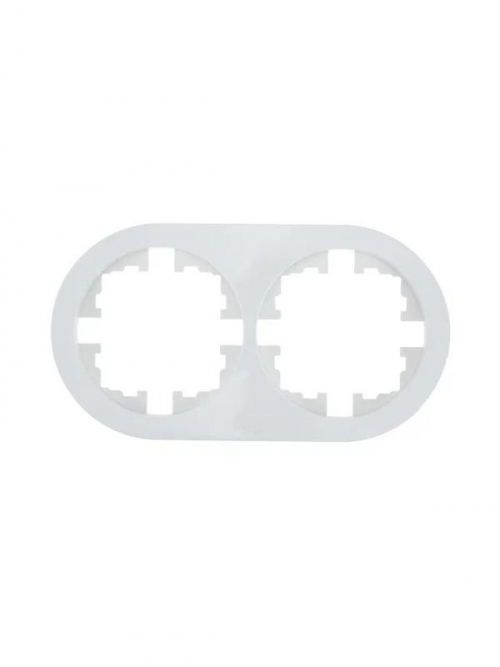 Рамка 2-м OSEN горизонт. круглая бел. LEZARD 744-0200-147 744-0200-147