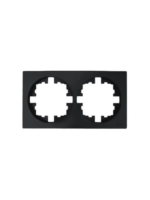 Рамка 2-м OSEN горизонт. квадрат черн. бархат LEZARD 743-4200-147 743-4200-147