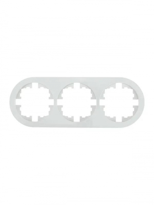 Рамка 3-м OSEN горизонт. круглая бел. LEZARD 744-0200-148 744-0200-148