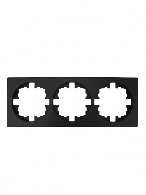 Рамка 3-м OSEN горизонт. квадрат черн. бархат LEZARD 743-4200-148 743-4200-148