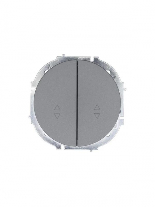 Выключатель проходной 2-кл. СП OSEN 10А IP20 механизм сер. матов.LEZARD 743-7488-106 743-7488-106