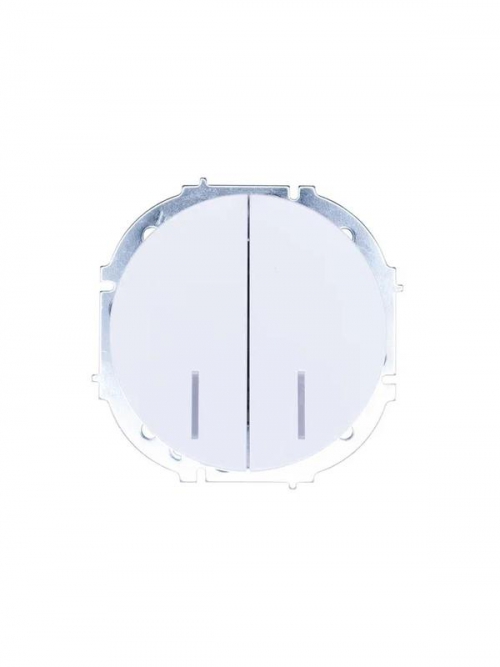 Выключатель 2-кл. СП OSEN 10А IP20 с подсветкой механизм бел. LEZARD 743-0288-112 743-0288-112