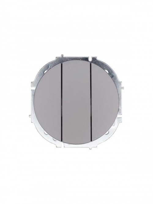 Выключатель 3-кл. СП OSEN механизм сер. матов. LEZARD 743-7488-109 743-7488-109