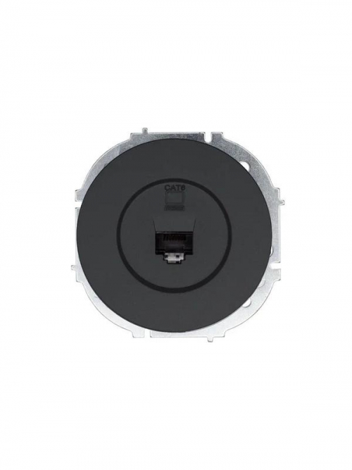 Розетка компьютерная СП OSEN RJ45 кат.6 механизм черн. бархат LEZARD 743-4288-140 743-4288-140