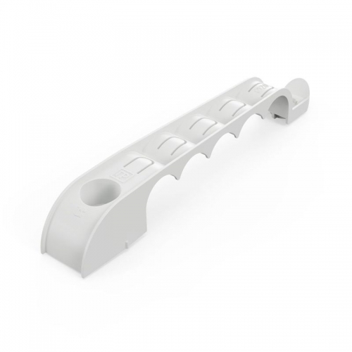 Держатель труб d20мм для прямого монтажа односторонний на 5 мест сер. (уп.20шт) Промрукав PR13.03281 PR13.03281