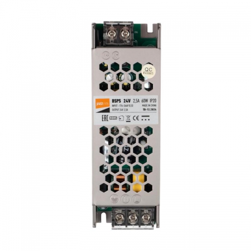 Блок питания для светодиодной ленты 60Вт 2.5А 24В IP20 BSPS метал. Pro JazzWay 5015500 5015500