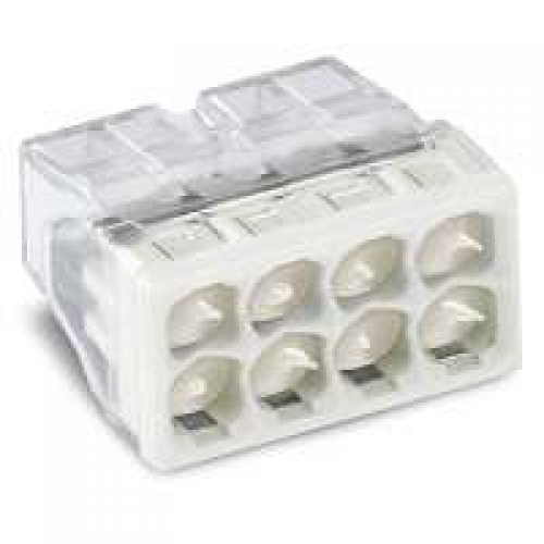 Клемма 8х(0.5-2.5мм) 8-х проводн. для распред. короб. (с контактн. пастой 