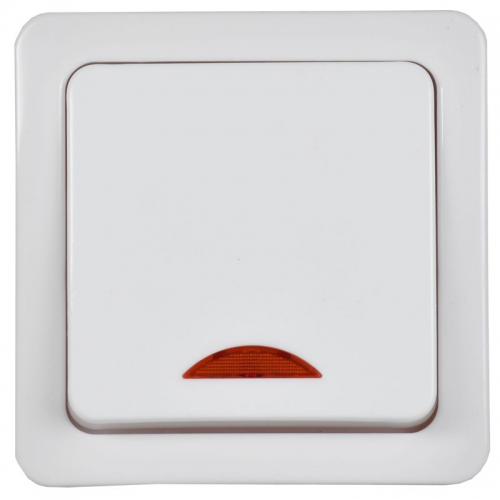 Выключатель 1-кл. ОП ГЕРМЕС PLUS для открытой установки со свет. индик. ВС20-1-1-ГПБ IP54 (цвет клавиши белый) ИЭК EVMP11-K01-10-54-EC EVMP11-K01-10-54-EC