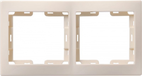 Рамка 2-м КВАРТА РГ-4-ККм горизонт. крем. ИЭК EMK20-K33-DM EMK20-K33-DM