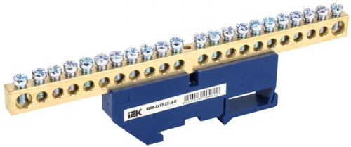 Шина нулевая на DIN-изол. ШНИ-8х12-22-Д-С ИЭК YNN10-812-22D-K07 YNN10-812-22D-K07