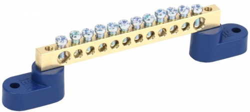 Шина нулевая ШНИ-6х9-12 У2-С на 2-х. угл. изол. ИЭК YNN10-69-12C2-K07 YNN10-69-12C2-K07