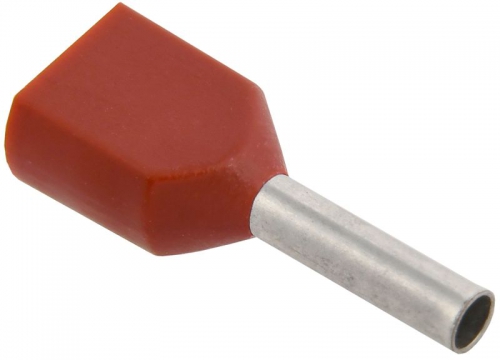 Наконечник-гильза изол. НГИ2 0.75-8 темн.-кр. (уп.100шт) ИЭК UTE10-D75-100 UTE10-D75-100