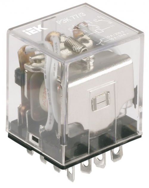 Реле РЭК 77-3 10А 220В АС ИЭК RRP10-3-10-220A RRP10-3-10-220A