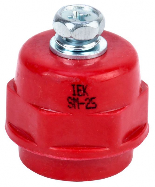Изолятор SM25 (М6) силовой с болтом IEK YIS11-25-06-B YIS11-25-06-B
