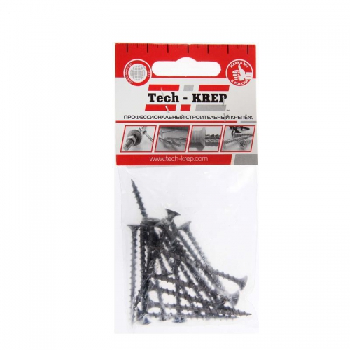 Саморез 3.8х51 гипсокартон-дерево (уп.60шт) пакет Tech-Krep 125468 125468